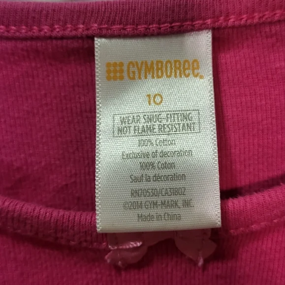 Gymboree Girls Pink Short Sleeve Graphic T-Shirt Size 10 🐈 - Picture 4 of 6